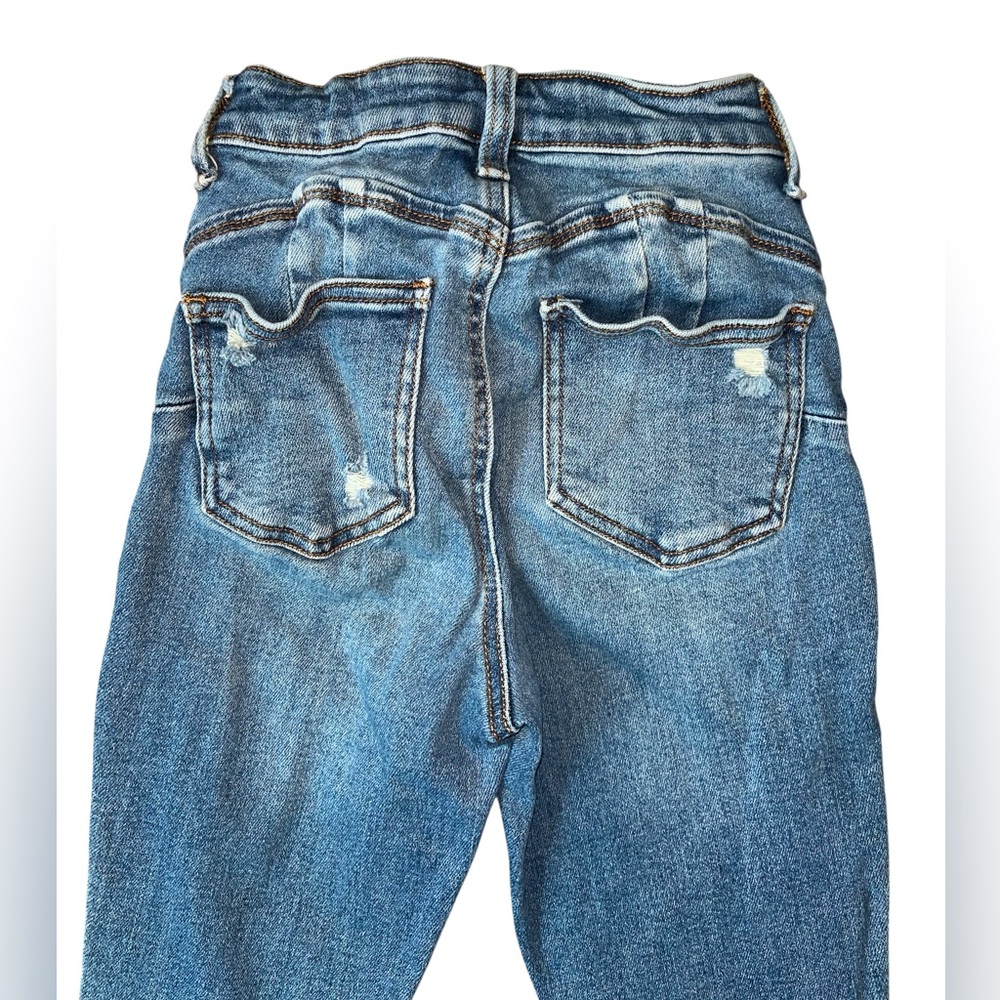 Wax Jean Blue Distressed Skinny Jeans - Picture 4 of 5